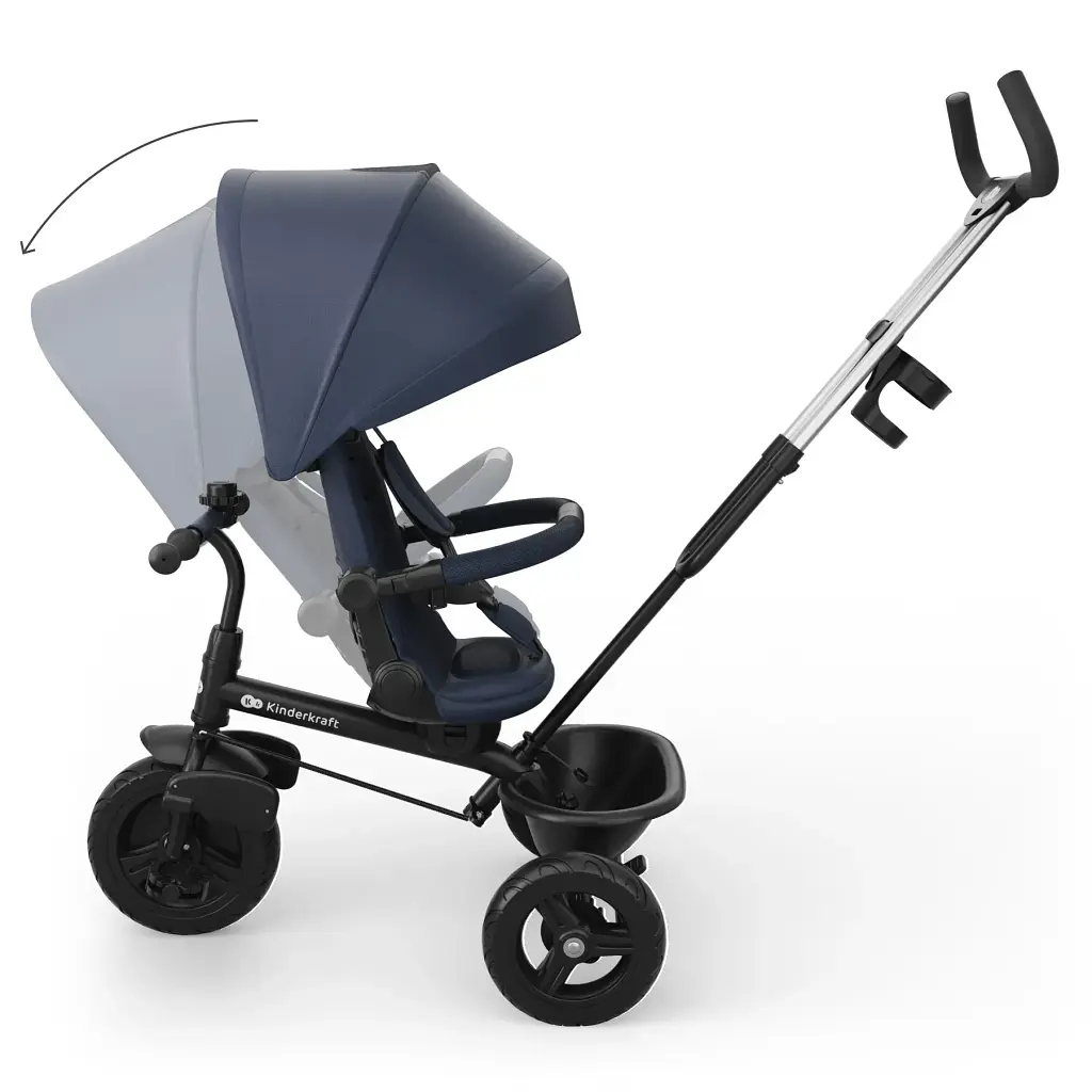Триколісний велосипед Kinderkraft Aston 2 Plus Navy (KRASTO02NAVPL00) - фото 8