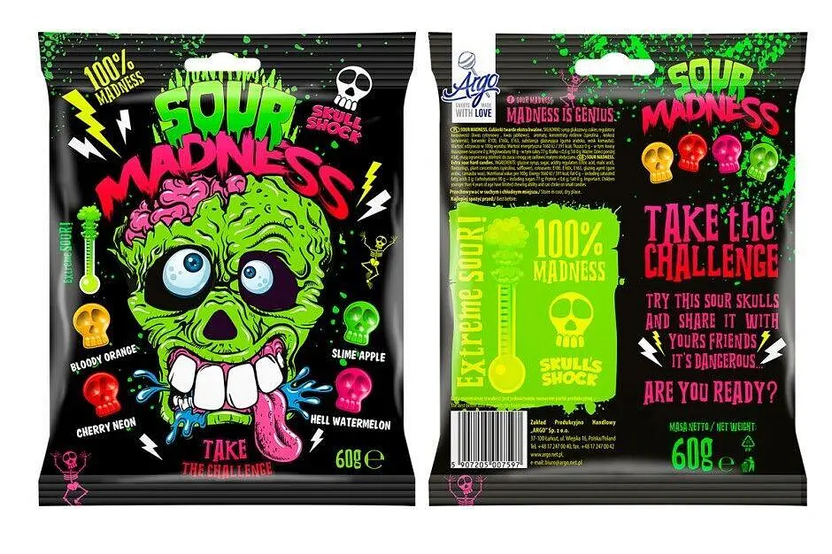 Льодяники Sour Madness 60 g - фото 2