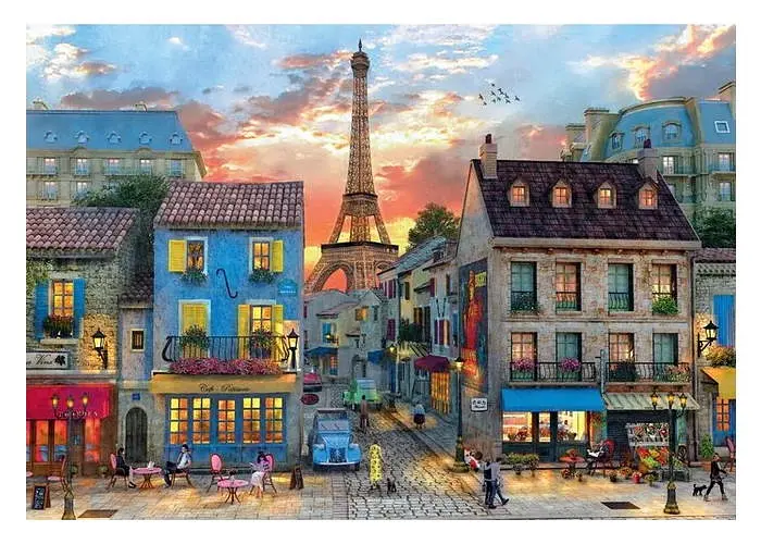 Пазл Clementoni High Quality Collection: Вулицями Парижу, Домінік Дейвісон (High Quality Collection - Streets Of Paris Puzzle - 1000 pcs.), 1000 ел. (39983) - фото 2