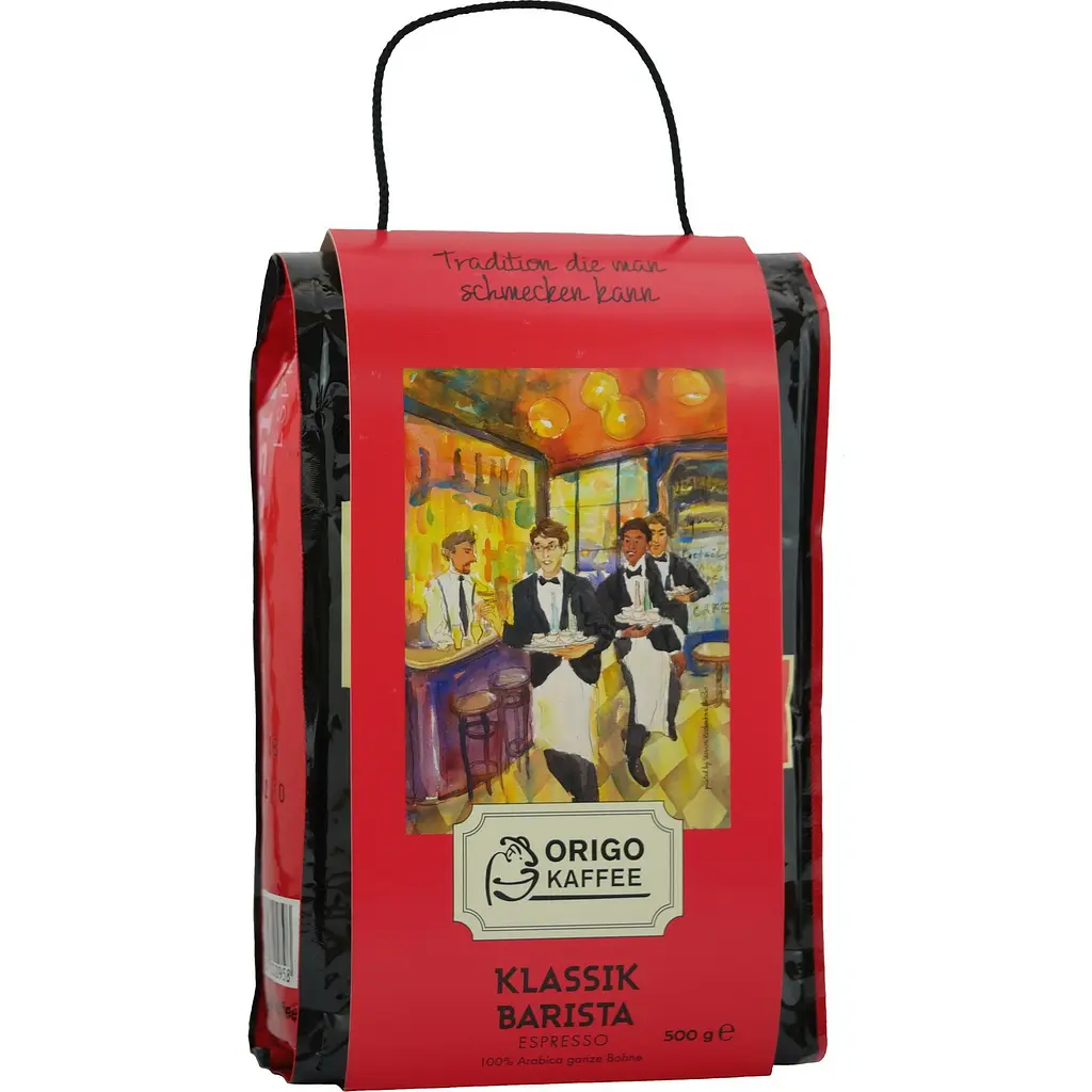 Кофе в зернах Origo Kaffee Klassik Barista Espresso, обжаренный, 500 г (911045) - фото 2