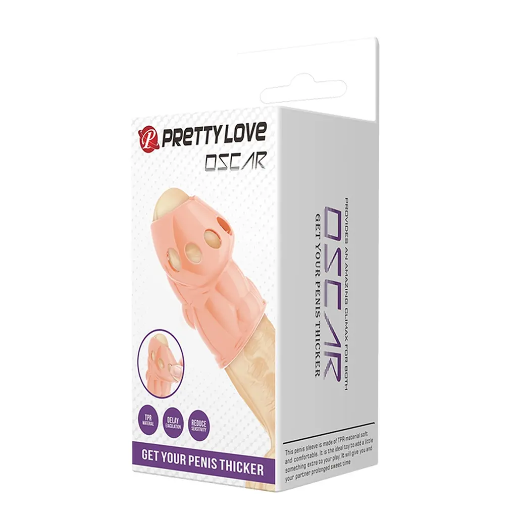 Насадка на пеніс PRETTY LOVE - OSCAR, GET YOUR PENIS THICKER, TPR PRETTY LOVE BI-026247 100574 - фото 6