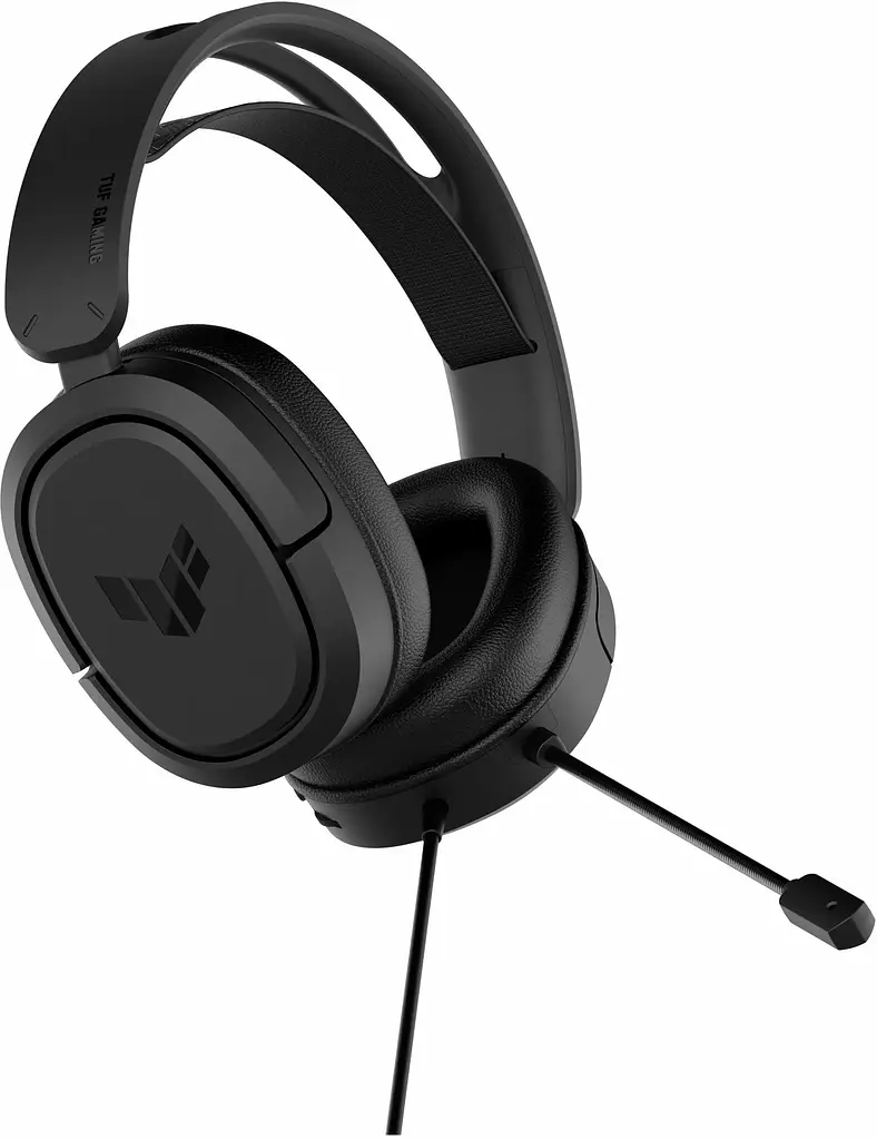 Гарнитура Asus TUF Gaming H1 7.1 mini-jack/dual 3.5 мм 1.2м/1.2 м черный (90YH03A2-B1UA00) - фото 2
