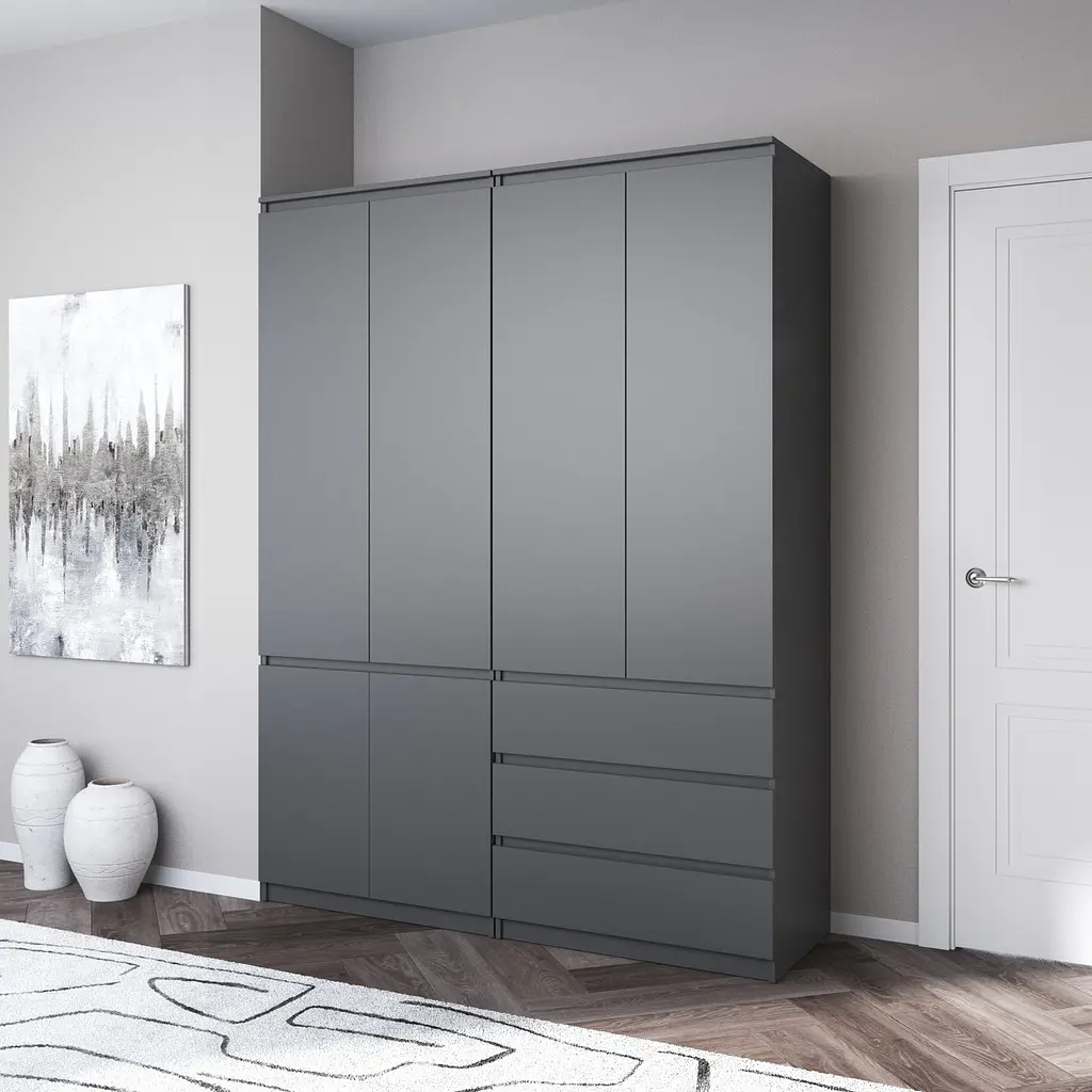 Шафа для одягу Vays, зі штангою та полицями, комплект з 2 шаф R10+R16 - фото 6