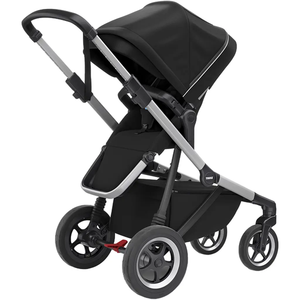 Детская коляска Thule Sleek Aluminum/Midnight Black [11000007] [107630] - фото 3