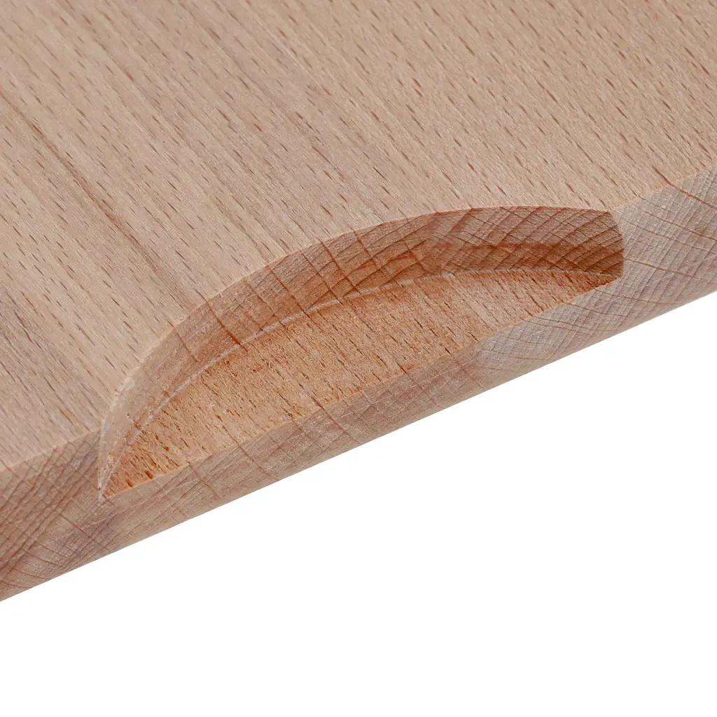 Доска кухонная разделочная деревянная из бука 25х40 см с жёлобом, Wood&Steel Бежевый 84872 - фото 7