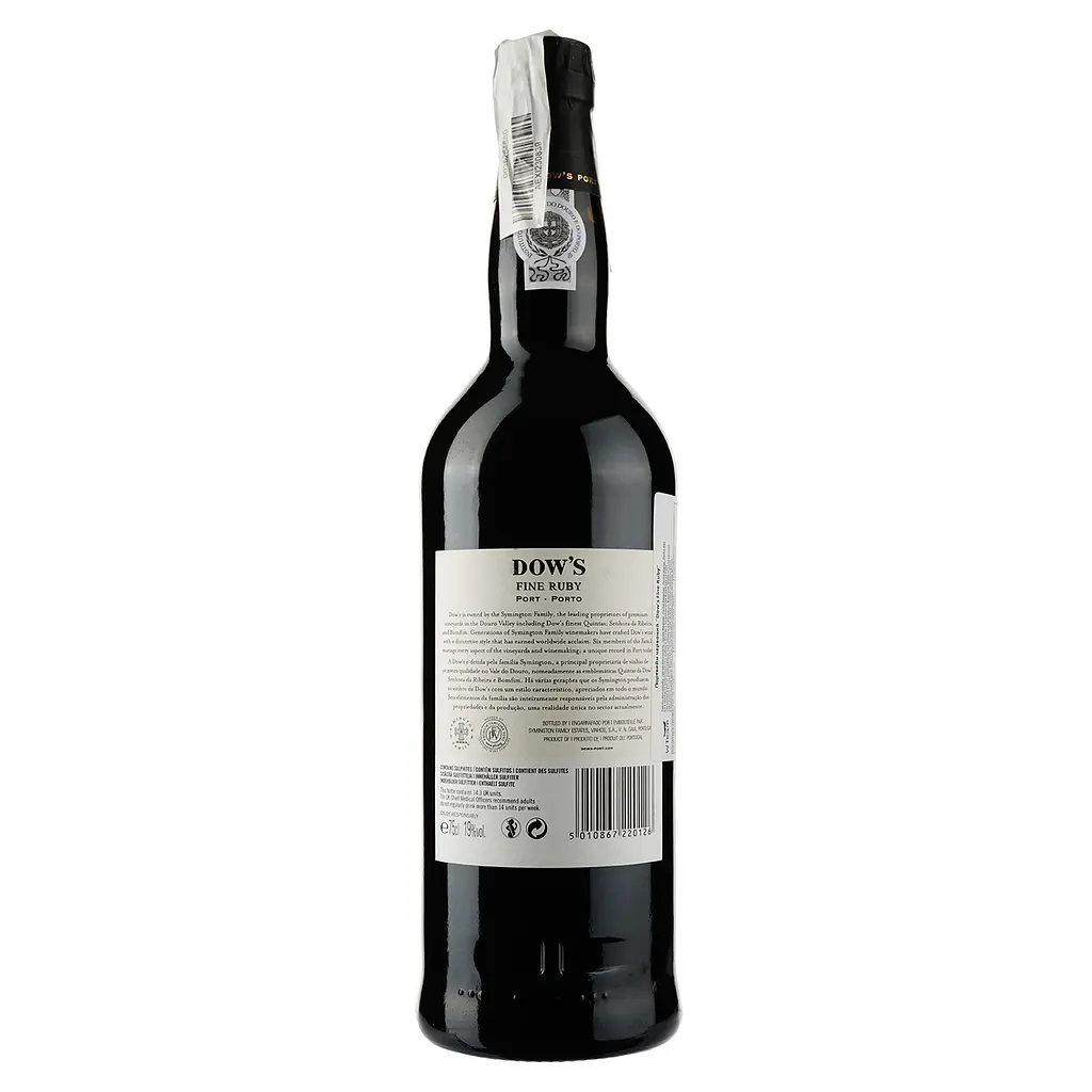 Портвейн Symington Family Estates Dow's Fine Ruby, червоний, солодкий, 19%, 0,75 л - фото 2