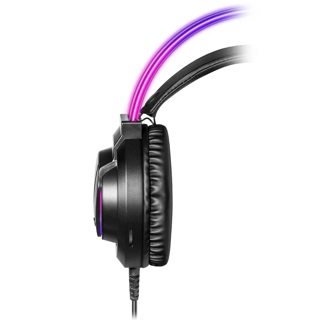 Игровая гарнитура Defender Flame RGB кабель 2 м черная (64555) - фото 6