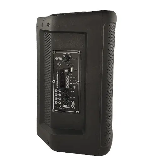 Колонка Big Gedi 892 bluetooth + мікрофон (248х210х386) USB/MP3/FM/BT/TWS black - фото 3