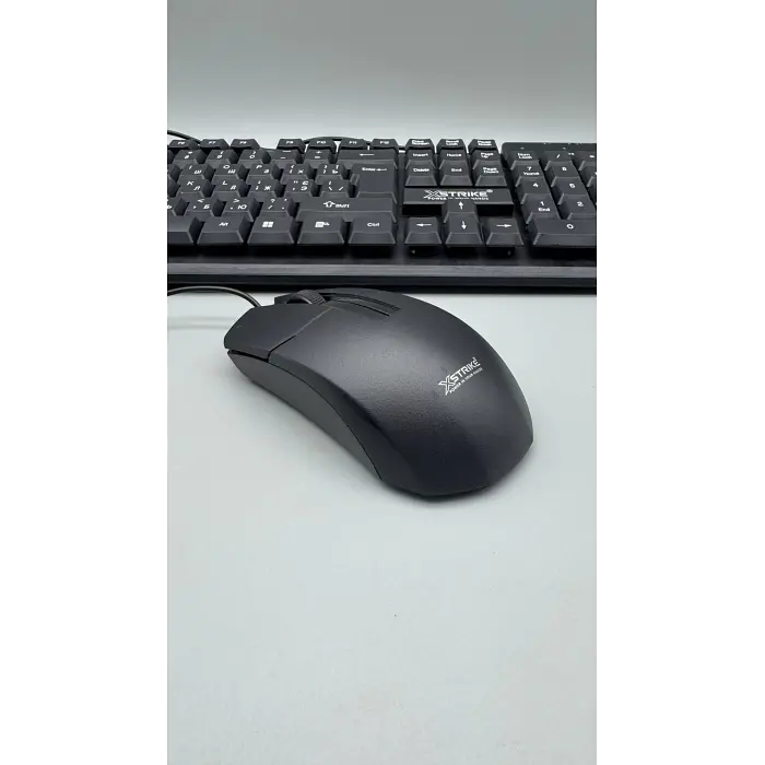 Комплект дротовий XSTRIKE X-1012, клавіатура та миша, USB, мембранна клавіатура, чорний - фото 4