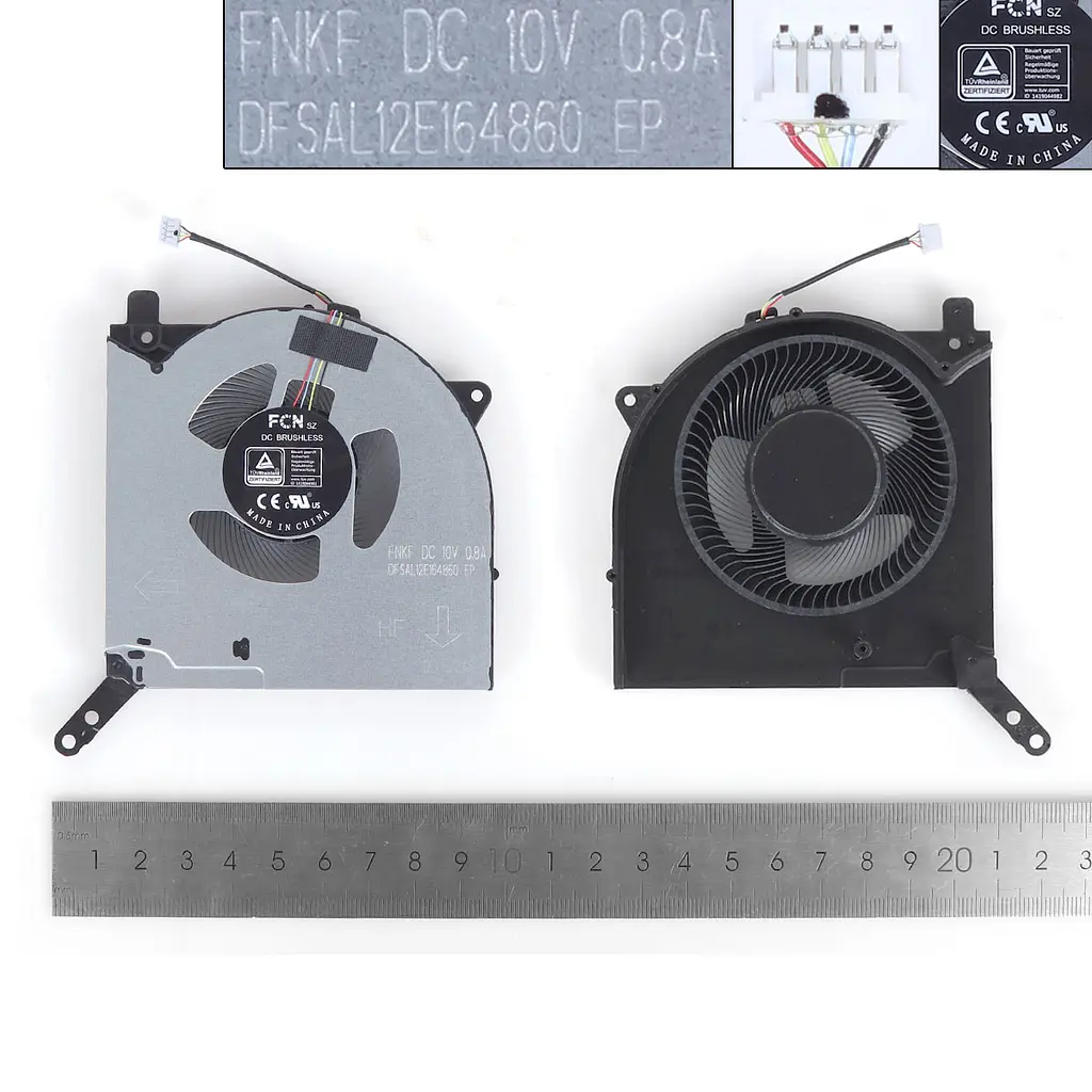 Вентилятор для Legion 5 Pro-16ACH6H Type 82JQ, (10V GPU fan, FCN FNKF DFSAL12E164860) - фото 3