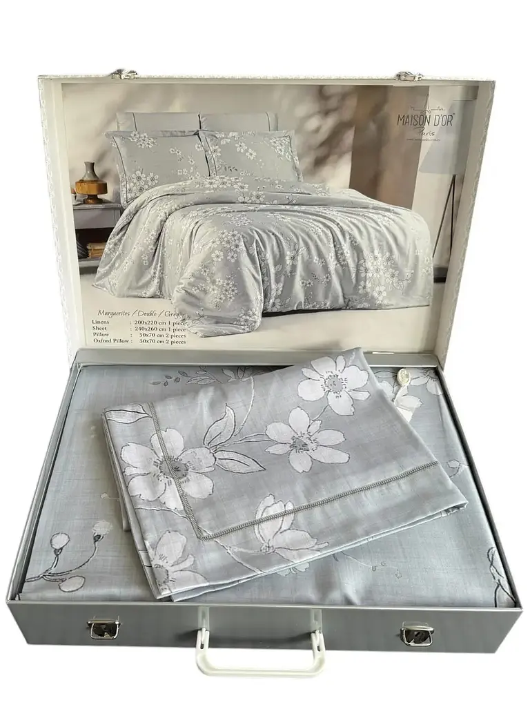 Постільна білизна Marguerites Grey Тенсел Maison D'or pbe0052192 - фото 2