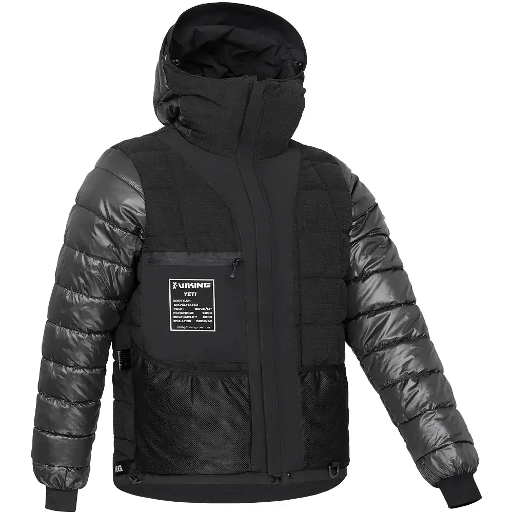 Куртка Viking Fishing Yeti L 150 g 6K black/grey - фото 4