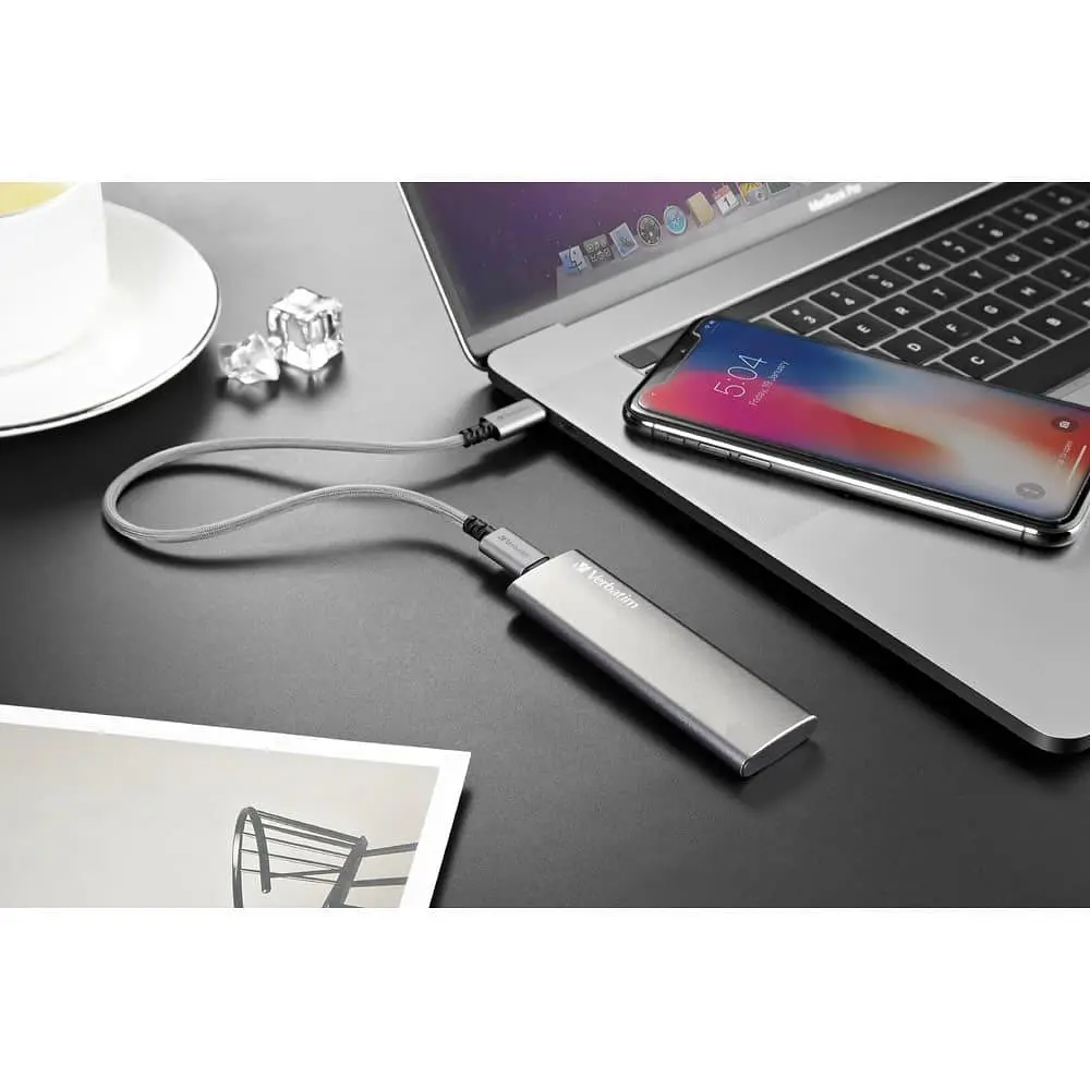 Накопичувач SSD Verbatim 120GB Vx500 External USB-A 10Gbps (47441) - фото 4