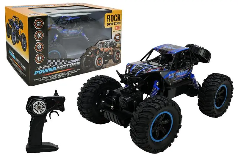 Машинка баггі на радіокеруванні краулер акумуляторна Powermotors Climbing Car PM3401, в коробці р.34x22x19см