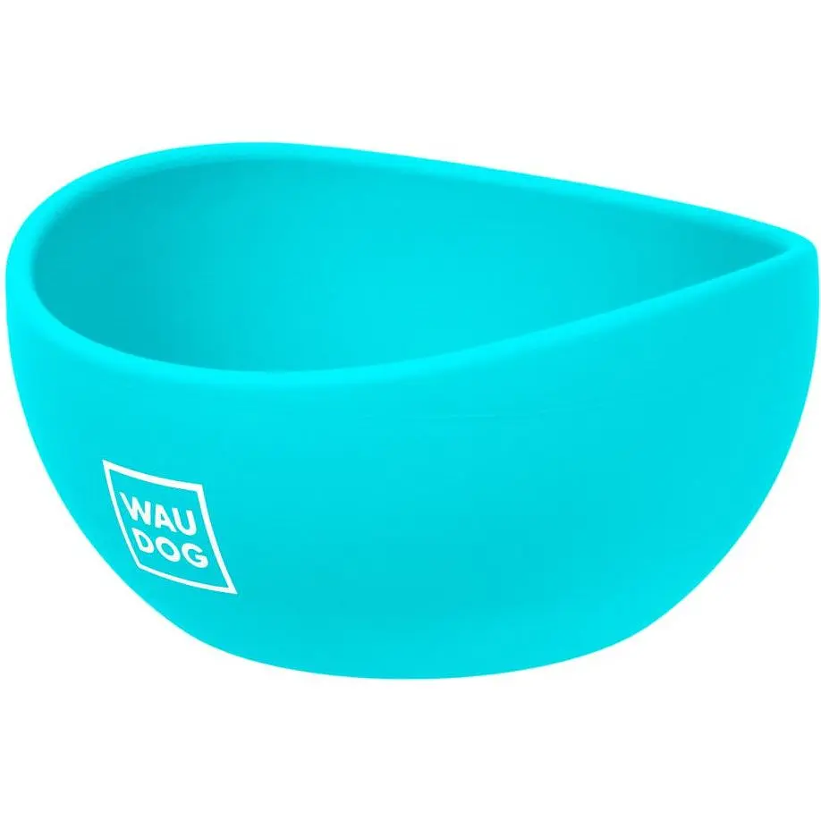 Миска для котів та малих порід собак Waudog Silicone, 250 мл, блакитна - фото 2