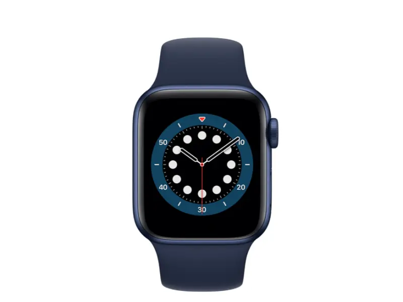 Смарт-годинник Apple Watch Series 6 GPS 44mm Blue Aluminum Case w. Deep Navy Sport B. (M00J3) - фото 2