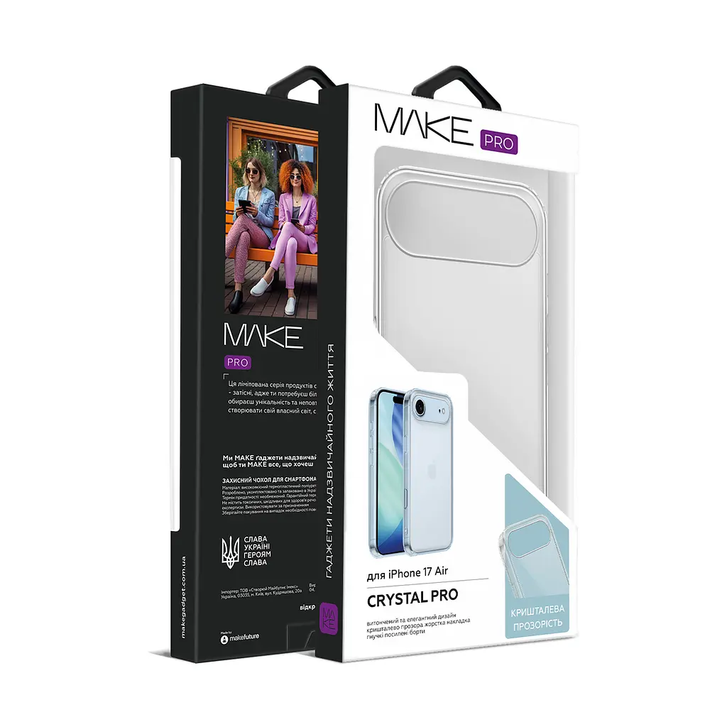 Чохол Make Apple iPhone 17 Air Crystal Pro - фото 2