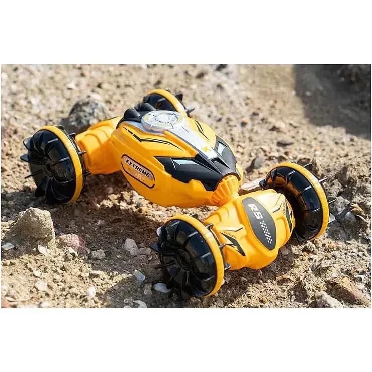 Машинка на радіокеруванні JJRC Q150 Twist Double-sided Transforming Climber Car Yellow [119053] - фото 3