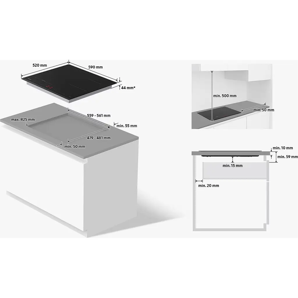 Індукційна варильна поверхня Samsung NZ64B6056GK [150303] - фото 8