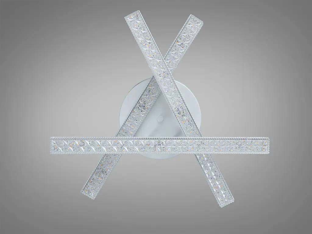 Сучасна стельова LED-люстра для кухні Diasha SX818/3WH — біла, 48 Вт, 50 см - фото 4