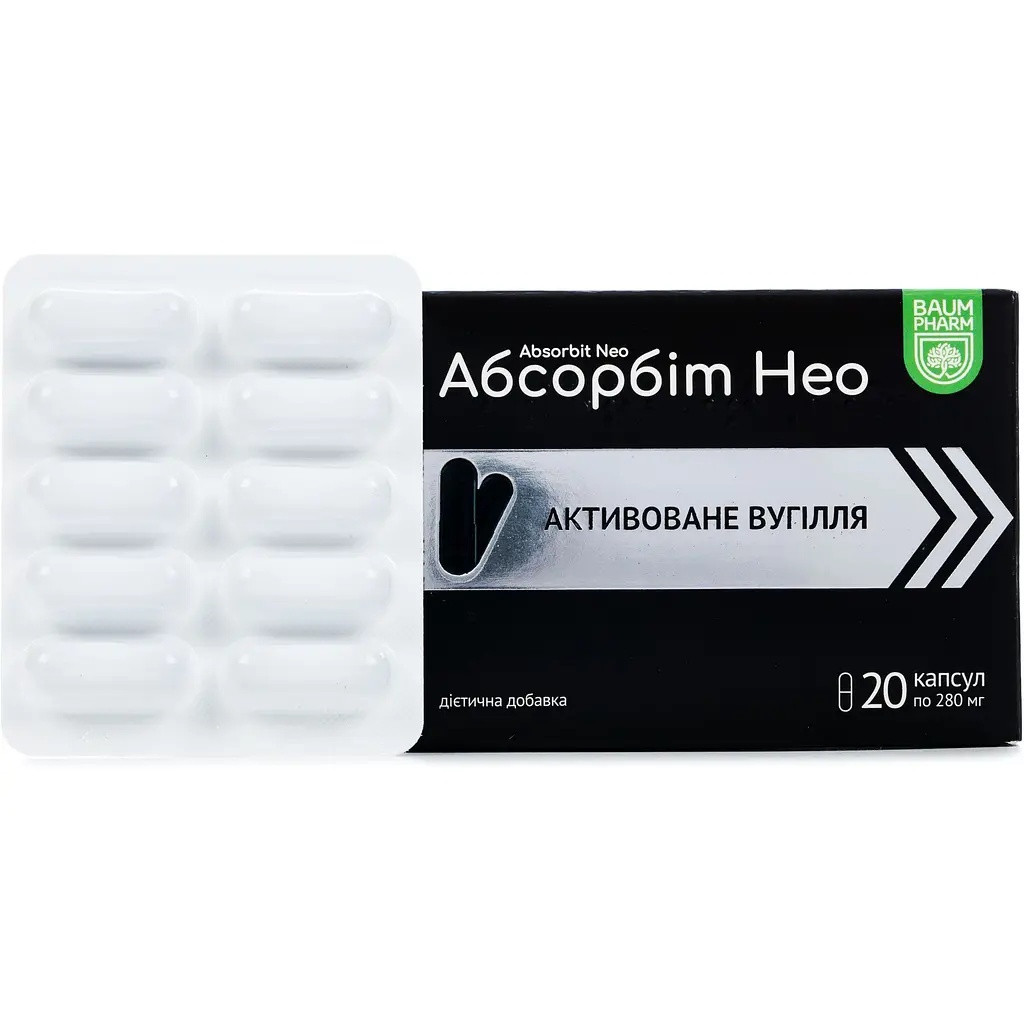 Добавка Baum Pharm Абсорбіт Нео 20 капсул - фото 2
