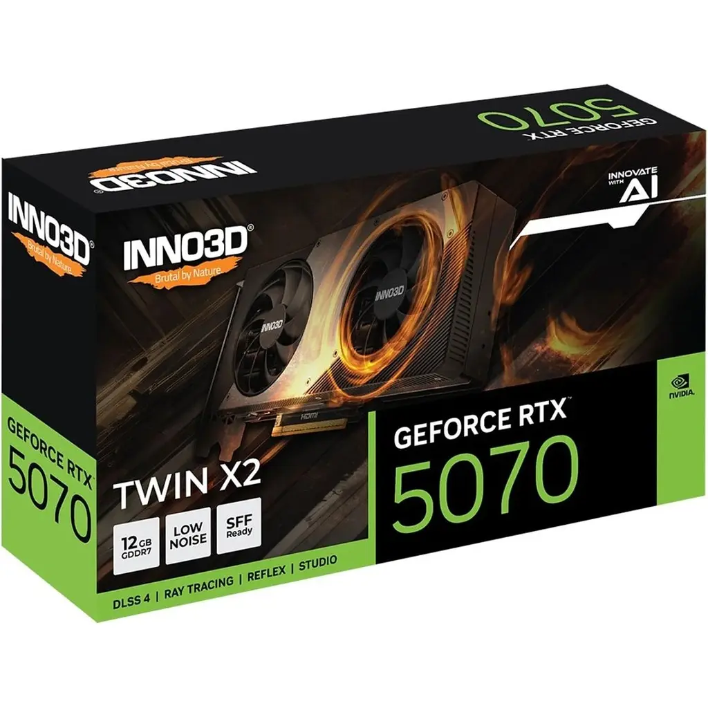 Відеокарта Inno3D GeForce RTX 5070 Twin X2 12G (N50702-12D7-195064N) EU [135644] - фото 10
