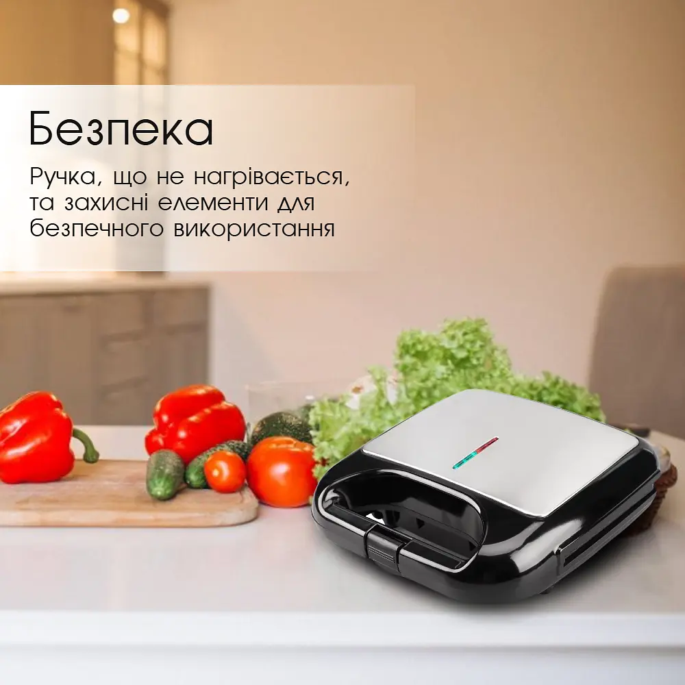 Бутербродниця Bitek, гриль прижимний для дому 2000 Вт - фото 3