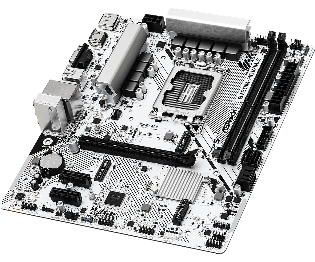Материнська плата ASRock B760M-HDV/M.2 LGA 1700 (B760M-HDV/M.2) - фото 2