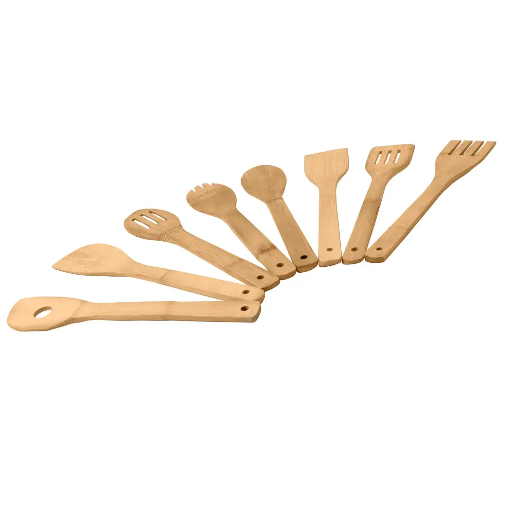 Набір кухонного приладдя Supretto бамбуковий коричневий 9 шт. (91660001) - фото 3