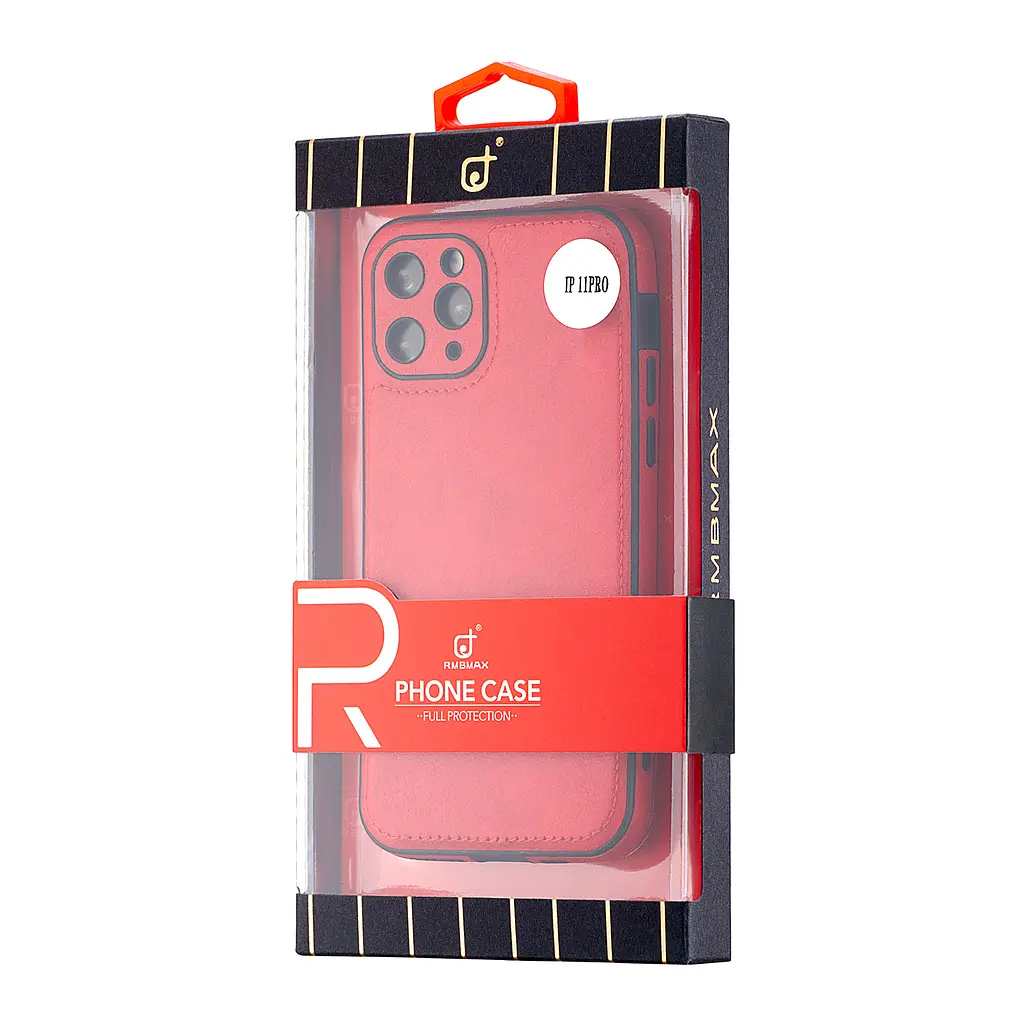 Чохол Jinduka Leather Protected Camera iPhone 11 Pro Red - фото 2