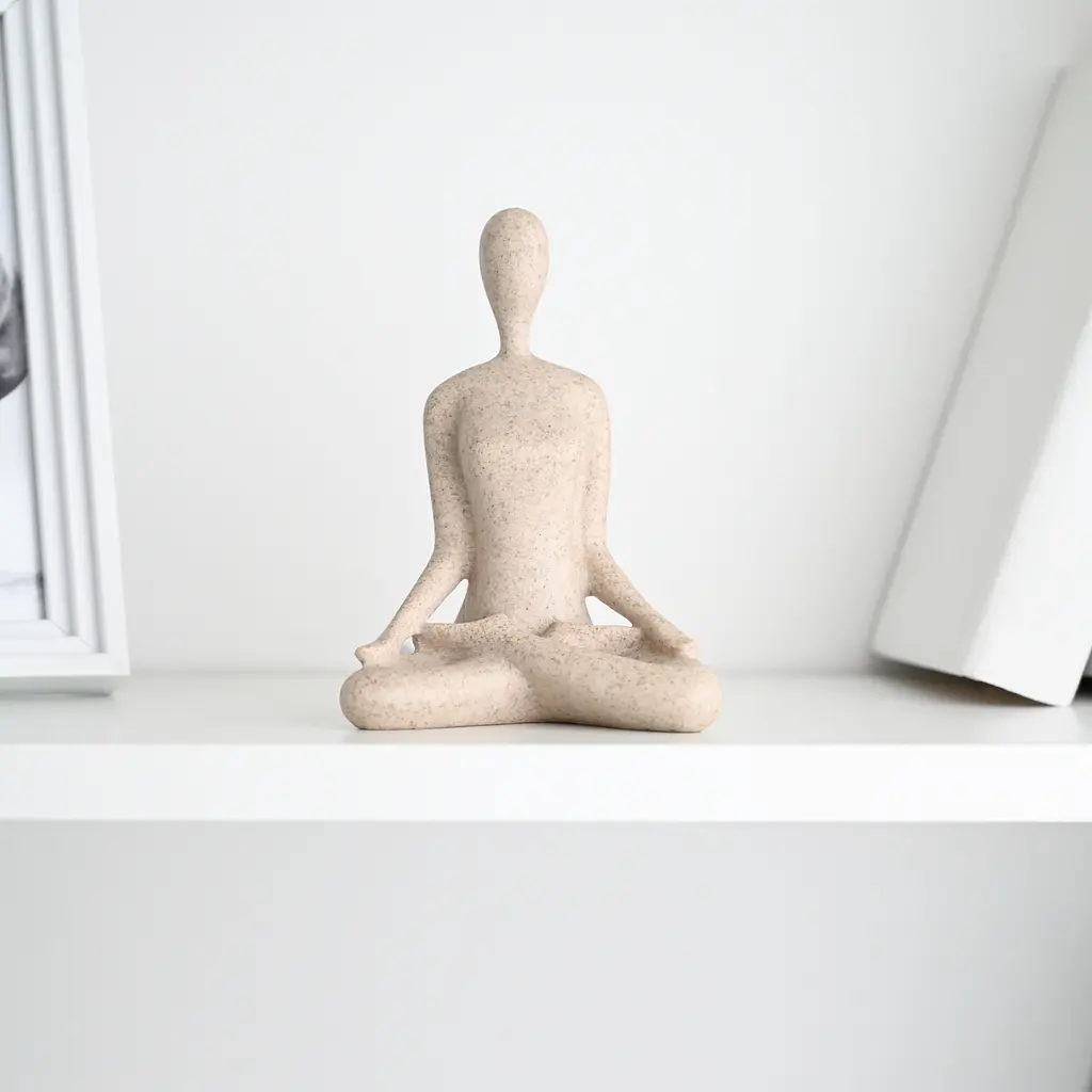 Декоративная статуэтка MBM My Home Йога белая (DH-ST-29-3 WHITE) - фото 2
