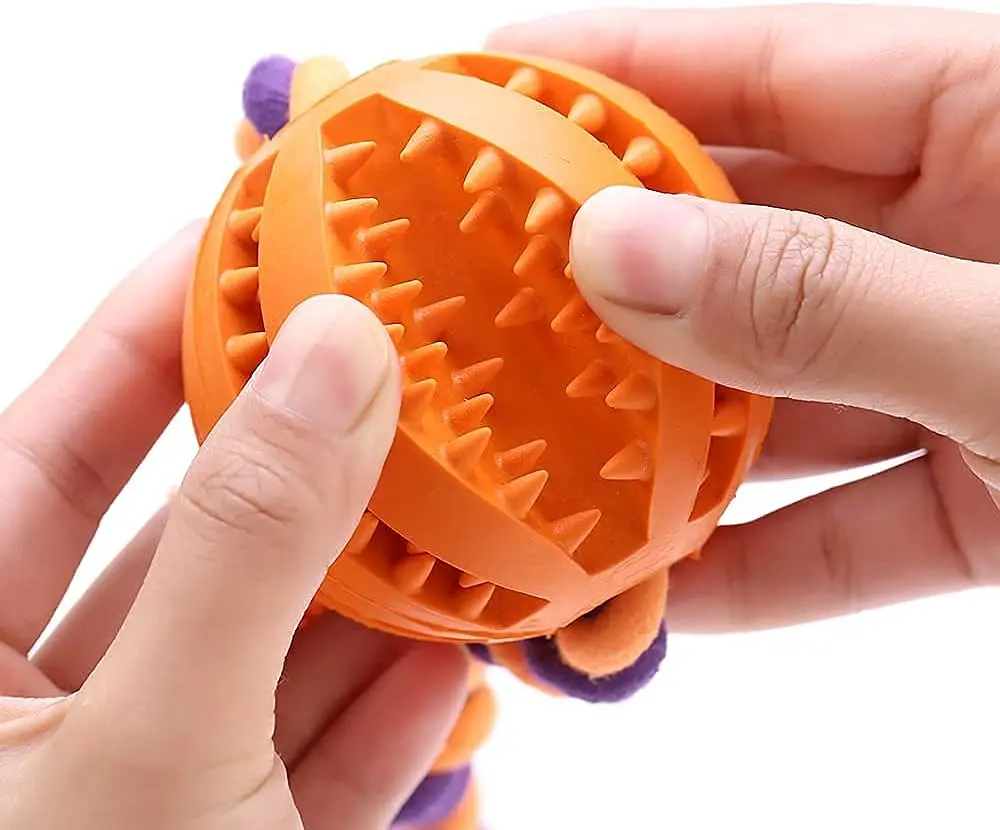 Іграшка для собак Derby Rubber Dog Chew Toy with Rope - фото 3