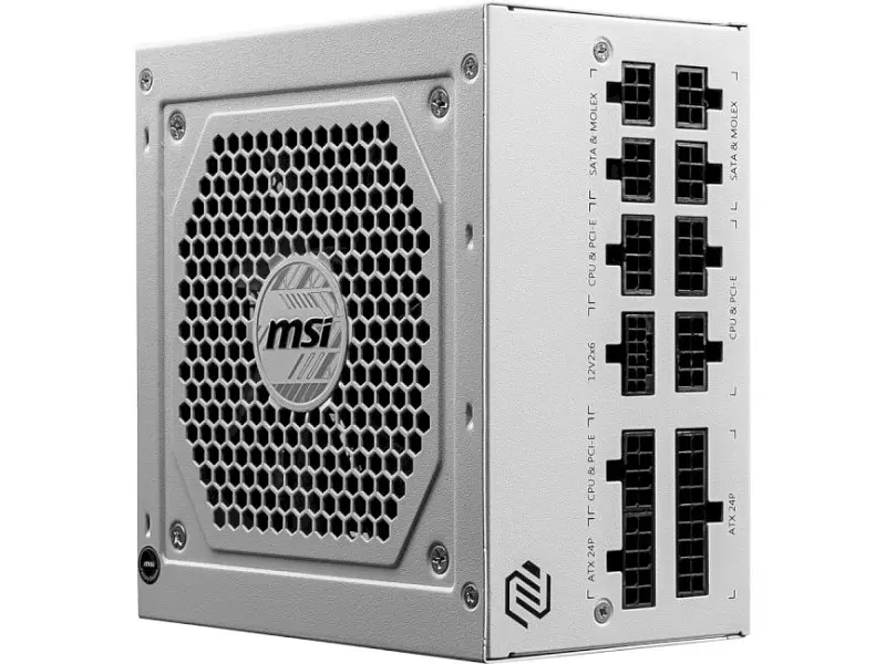 Блок живлення MSI MAG A850GL PCIE5 White - фото 2