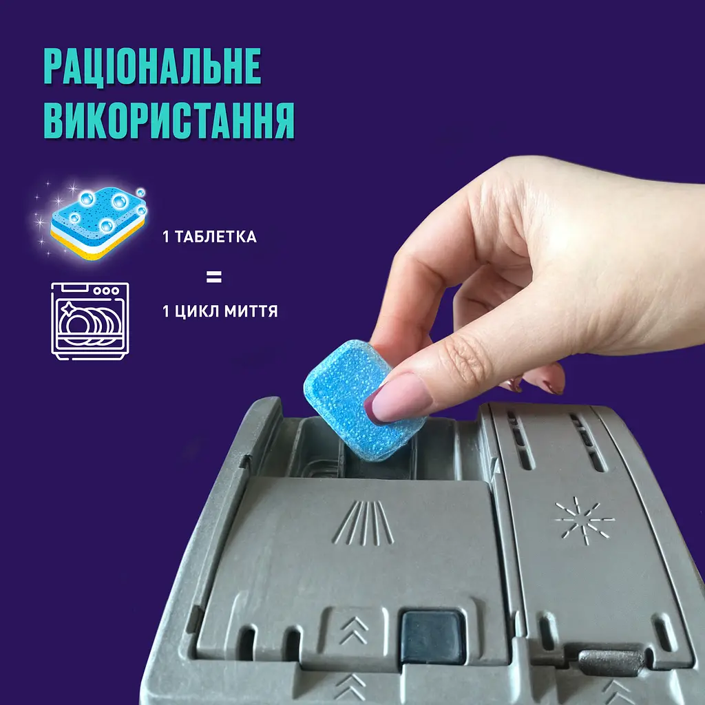 Таблетки для посудомоечной машины Vortex All in One 150 шт. - фото 2