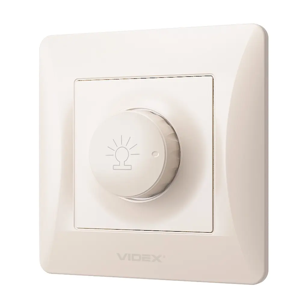 Світлорегулятор Videx BINERA 600Вт кремовий (VF-BNDM600-CR) - фото 2