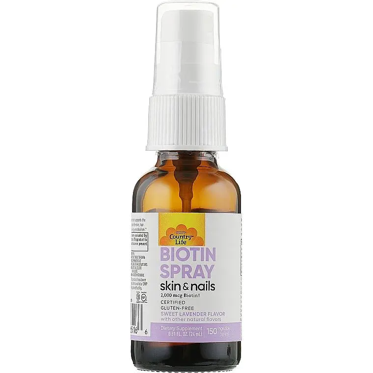 Спрей Country Life Biotin Spray Солодка лаванда 2000 мкг спрей 24 мл - фото 2