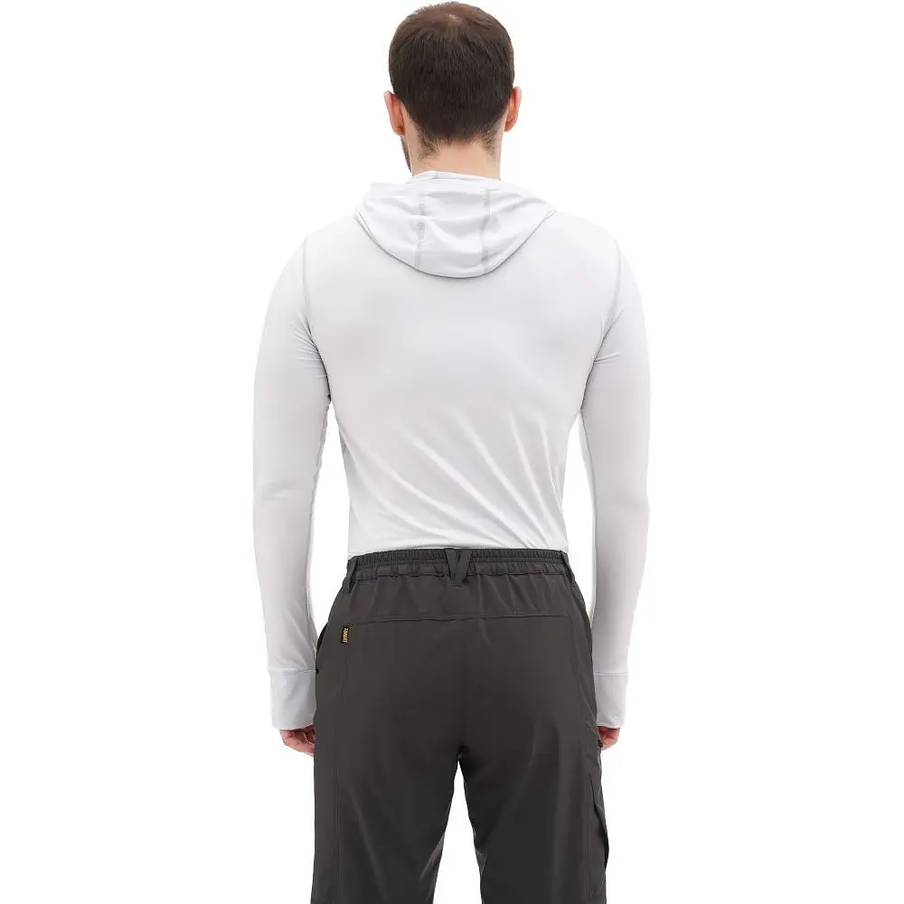 Термофутболка чоловіча Turbat Hike Lite LS Hood Mens S Світло-сірий - фото 2