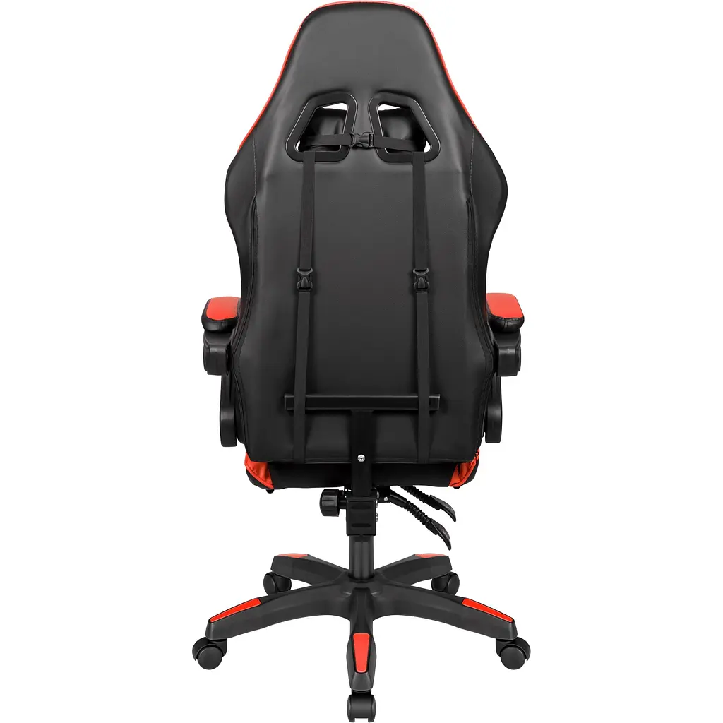 Кресло геймерское Kruger&Matz GX-150 с подставкой для ног Red/Black - фото 6