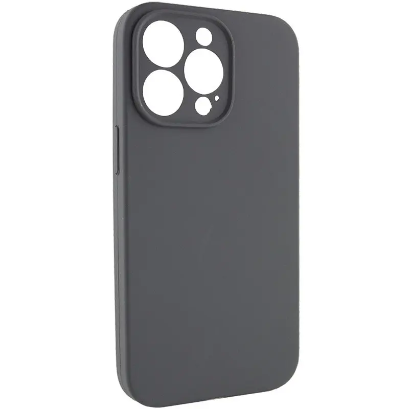 Чохол Epik Silicone Case Full Camera Protective (AA) NO LOGO для Apple iPhone 13 Pro Max (6.7) Сірий / Dark Gray - фото 2