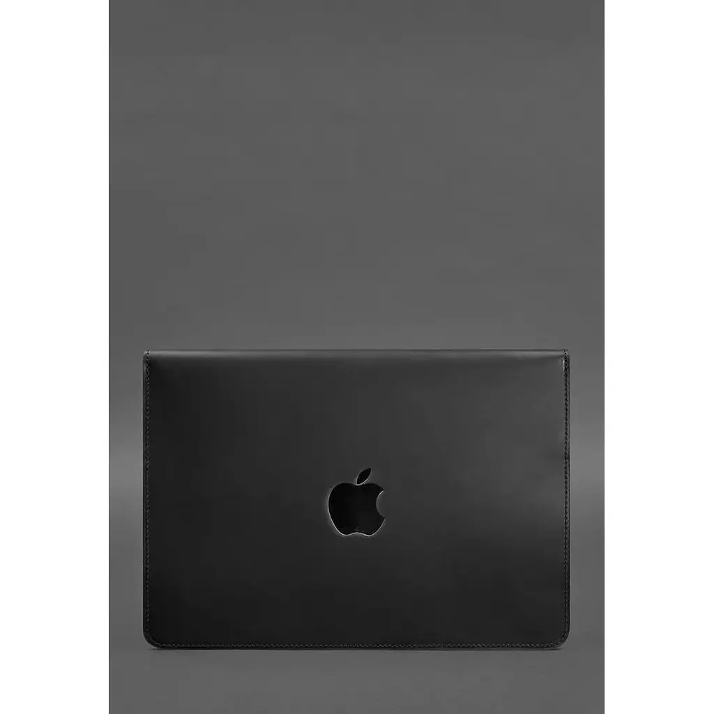 Шкіряний чохол-конверт BlankNote Crazy Horse на магнітах для MacBook 14 Чорний - фото 2