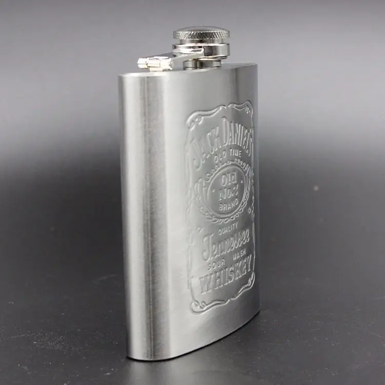 Металева фляга для алкоголю Jack Daniel's Джек Деніелс 0.2 л подарункова фляжка для віскі або коньяку - фото 6