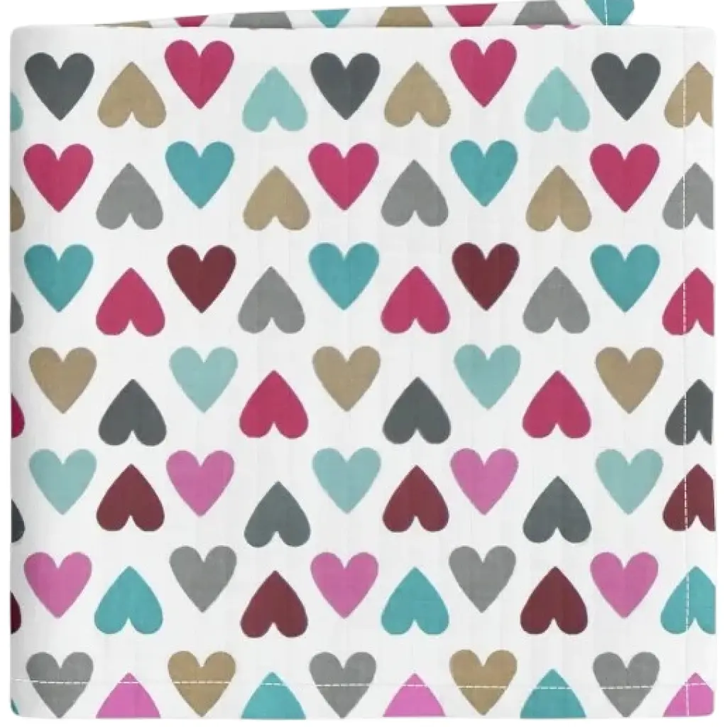 Муслінова пелюшка Cosas Love 110х150см (MuslinDiapers_LoveMint_110x150)