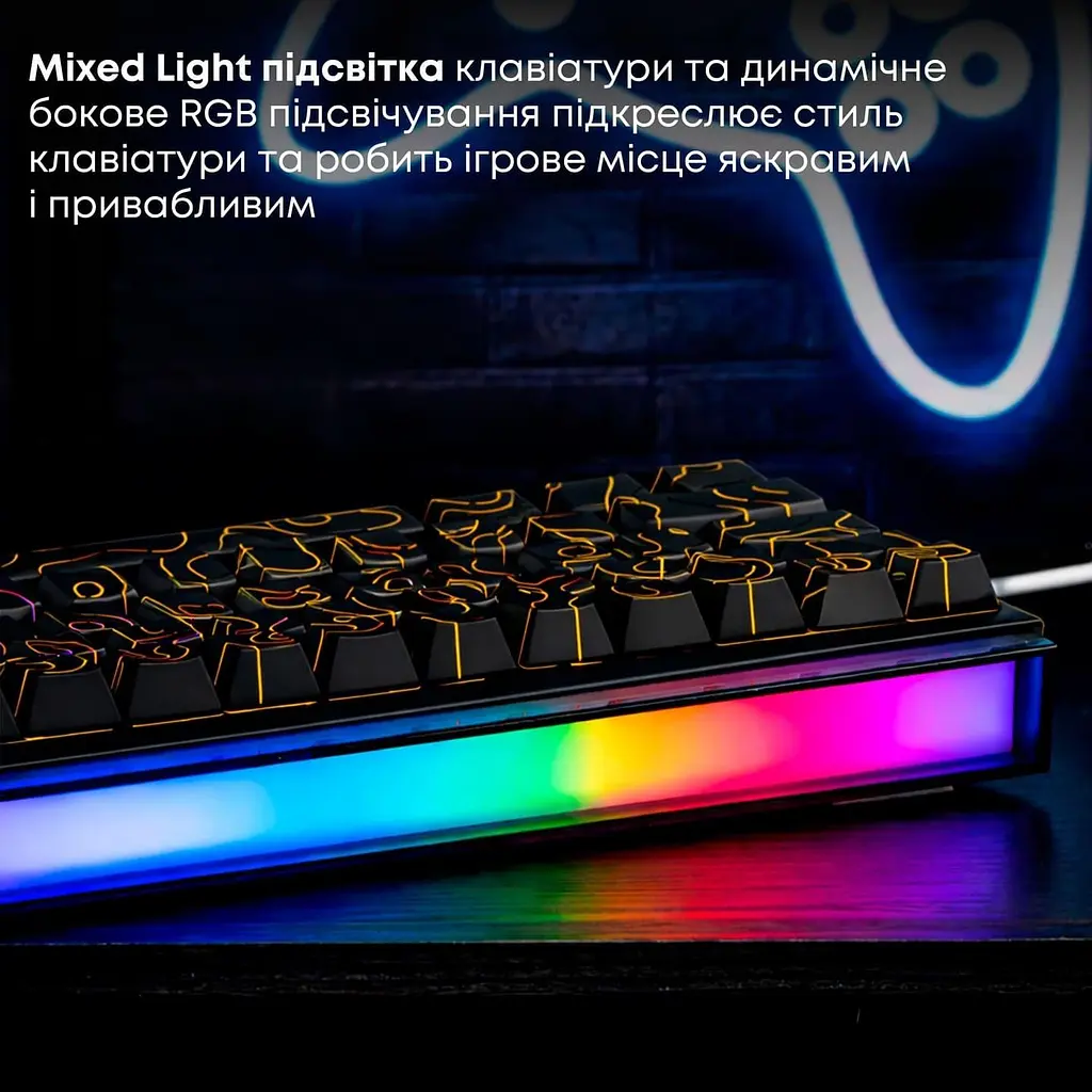 Клавиатура Ajazz NK68 Red switches Side Contour Black (NK68-R-S-B) - фото 13