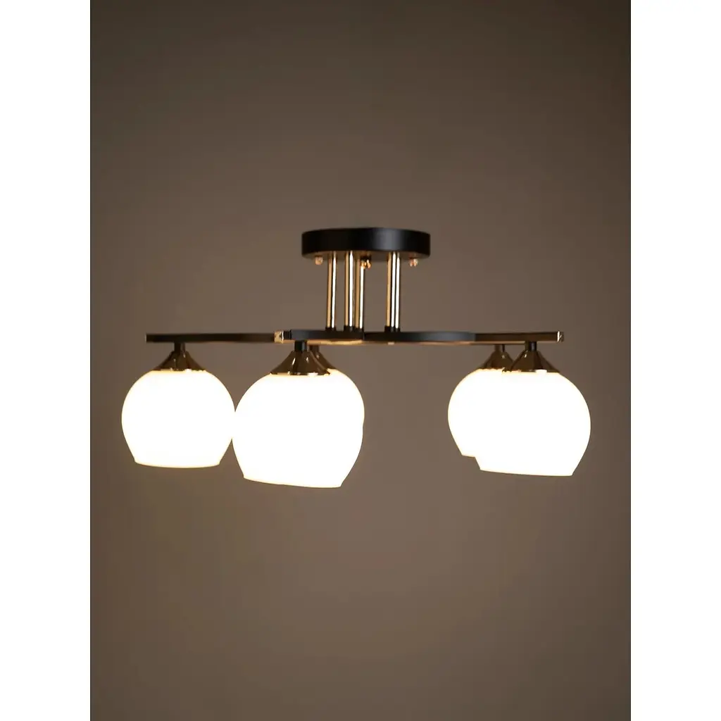 Люстра Brille LK-738C/5 E27 BK+CH - фото 4