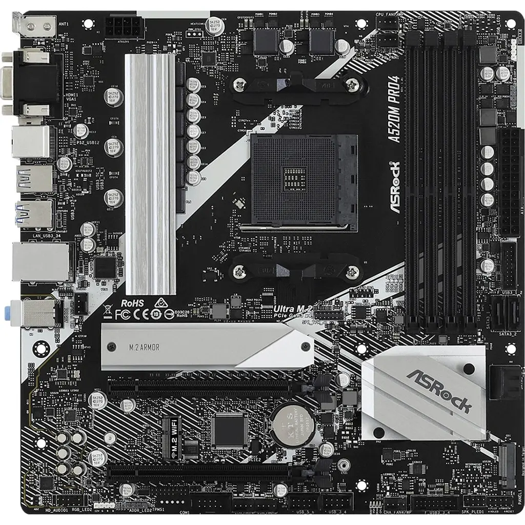 Материнська плата ASRock A520M Pro4 [147016] - фото 3