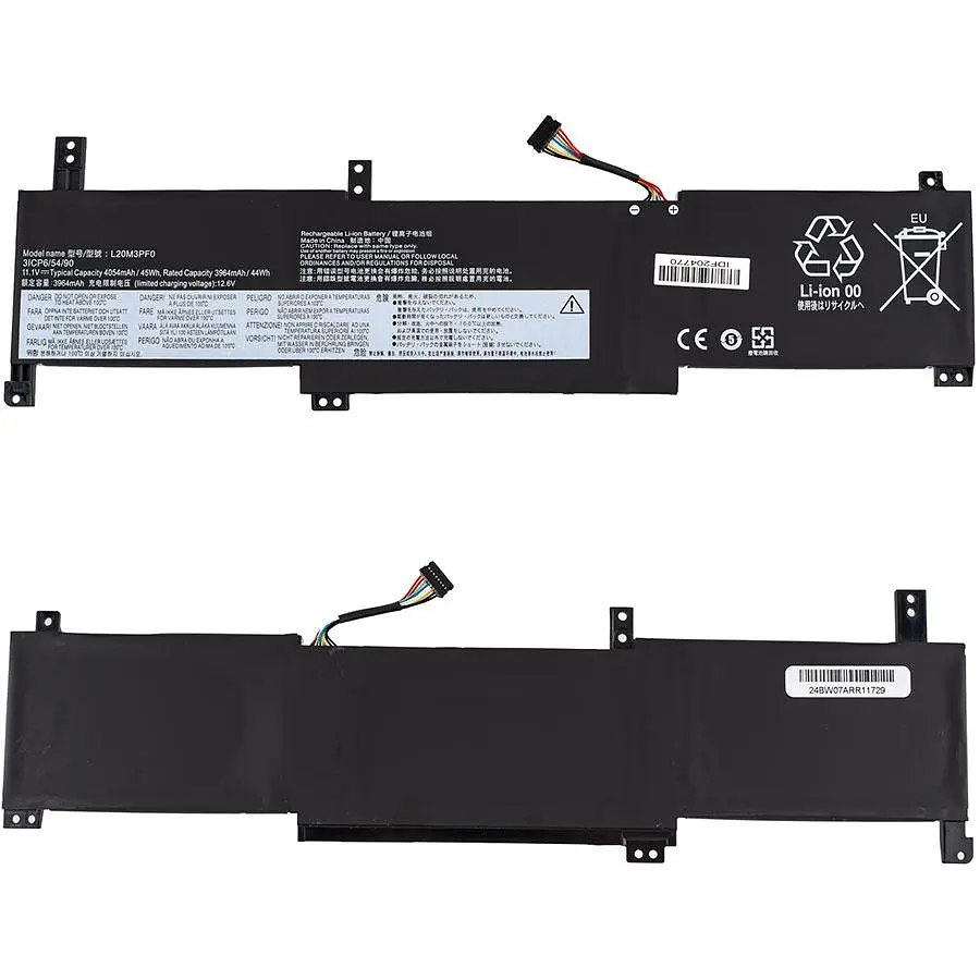 Аккумулятор для ноутбука Lenovo L20M3PF0 (IdeaPad 3 14ITL6 3 15ITL6 3 17ITL6) 11.1V 45Wh Черный - фото 2