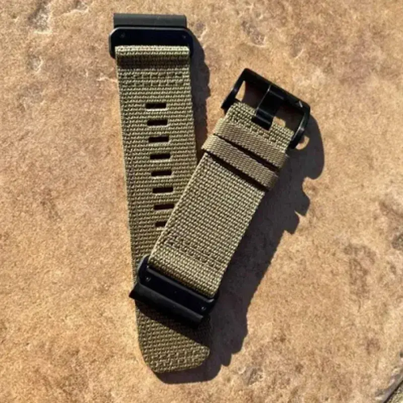 Ремінець до смарт-годинника Garmin Tactix 7, 26mm QuickFit, Coyote Tan Nylon (010-13010-11) - фото 3