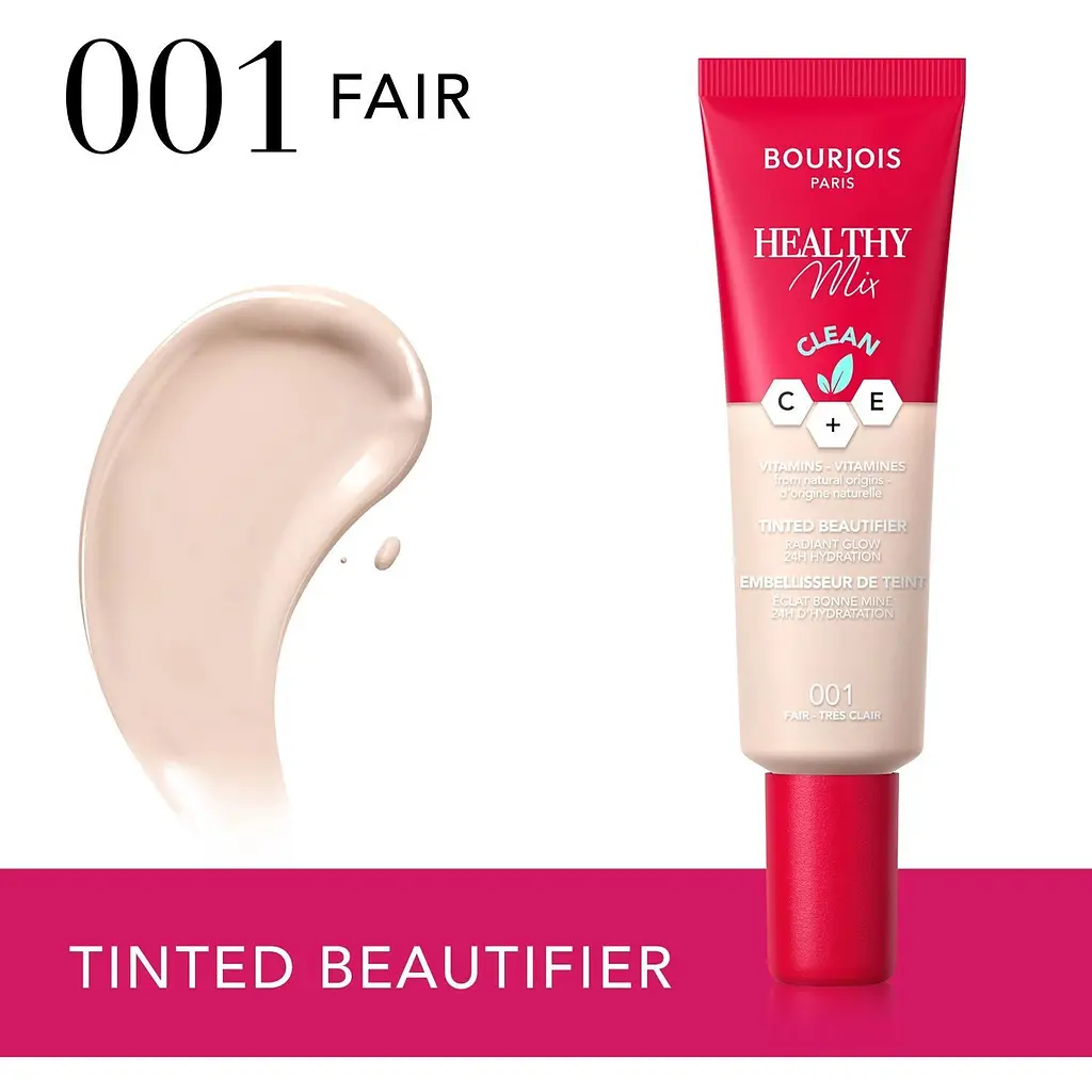 Зволожувальний тональний флюїд Bourjois Healthy Mix Clean відтінок 001 (Fair) 30 мл - фото 3