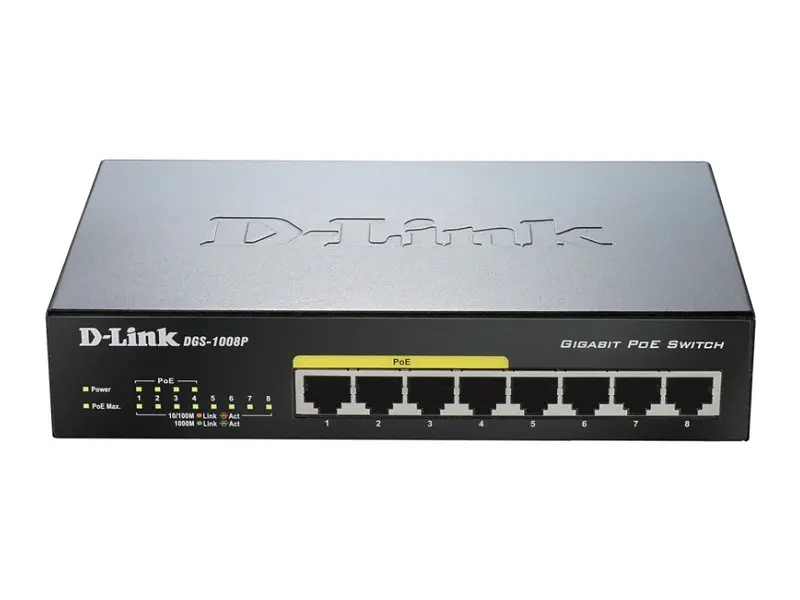 Комутатор D-Link DGS-1008P