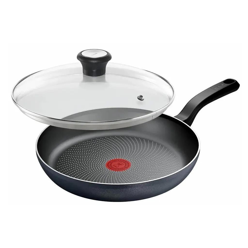 Сковорода Tefal So'' Light 28 см, алюміній, бакеліт, скло, чорний (H0560642_SET) - фото 2